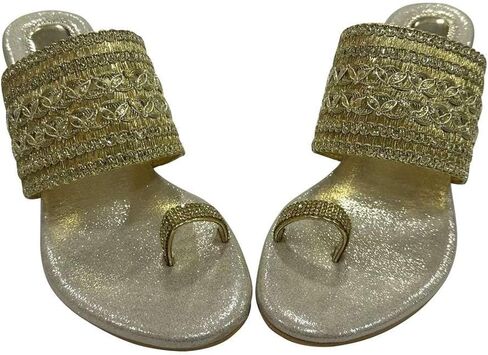 Women Slip-On Sandals Ethnic Wedge Heels Party Casual Shoes Comfortable Traditional Platforms Wedding Footwear in Saudi Arabia