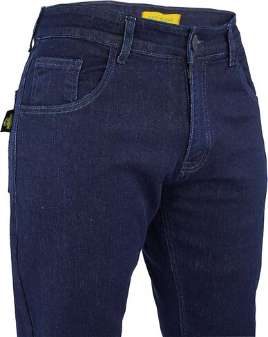 Motorcycle Riding Jeans for Men Aramid Fiber Armored Motorcycle Pant with Inside Pockets for Hip & Knee Armors Riding Pants for Men with CE Approved Knee and Hip Armors -Blue (32W x 32L) in Saudi Arabia