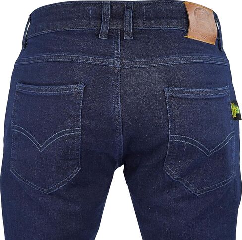 Motorcycle Riding Jeans for Men Aramid Fiber Armored Motorcycle Pant with Inside Pockets for Hip & Knee Armors Riding Pants for Men with CE Approved Knee and Hip Armors -Blue (32W x 32L) in Saudi Arabia