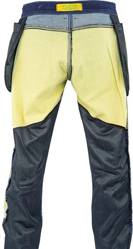 Motorcycle Riding Jeans for Men Aramid Fiber Armored Motorcycle Pant with Inside Pockets for Hip & Knee Armors Riding Pants for Men with CE Approved Knee and Hip Armors -Blue (32W x 32L) in Saudi Arabia