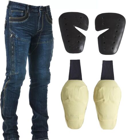 بنطلون جينز للدراجات النارية للرجال مع Kevlar بطانة و Ce Powertector Knee & Hip Armor Korean in Saudi Arabia