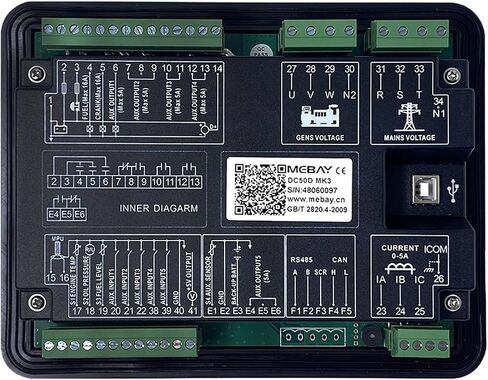 1PCS DC52D MK3 DC50D MK3 Diesel Generator Set Controller Generator Set Control Panel(DC50D MK3) in Saudi Arabia