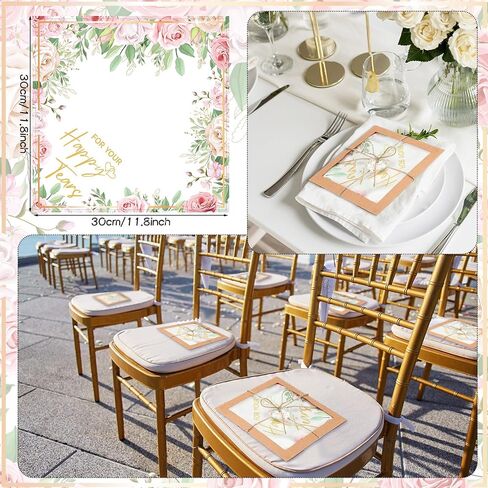 Happy Tears Handkerchief Elegant Bridal Shower Handkerchief for Mother of the Bride Gifts on Wedding Day Mom Guest in Saudi Arabia