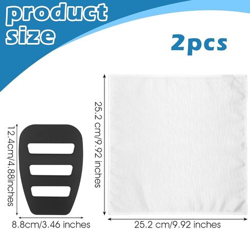 Pocket Squares for Men Invisible Pockets Square Holder 10'' Handkerchiefs with Pocket White Suit Handkerchiefs for Daily Wedding Party Business Groom Casual Banquet Vests White Jackets in Saudi Arabia