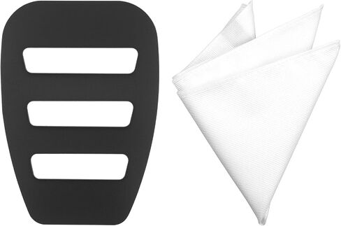 Pocket Squares for Men Invisible Pockets Square Holder 10'' Handkerchiefs with Pocket White Suit Handkerchiefs for Daily Wedding Party Business Groom Casual Banquet Vests White Jackets in Saudi Arabia