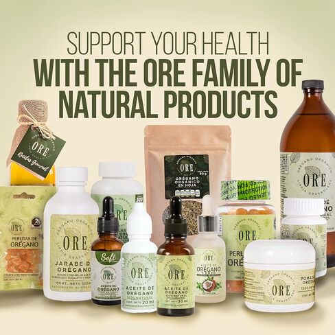 Ore Oregano Oil Softgels 80 ٪ Carvacrol | البرية المكسيكية oregano | المناعة العشبية والدعم التنفسي | ملحق طبيعي | غير المعدلة وراثيا ، خالية من الغلوتين | 65 كبسولات سهلة التبادل in Saudi Arabia