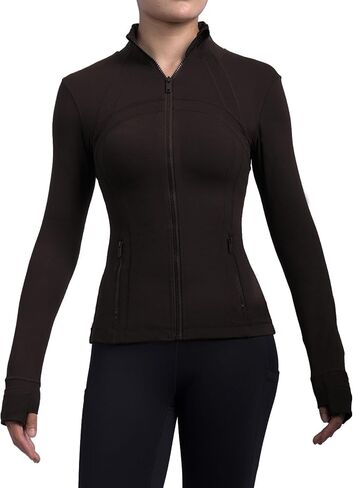 Sis Queen Women's Procleout Jackets Slim Fit Track Trops with Goiles Thumb Hopes Full zip up lightweight shootwear in Saudi Arabia