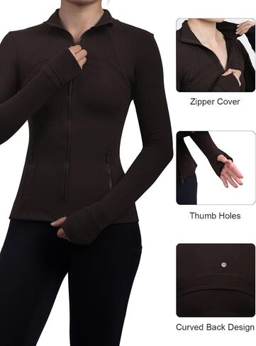 Sis Queen Women's Procleout Jackets Slim Fit Track Trops with Goiles Thumb Hopes Full zip up lightweight shootwear in Saudi Arabia