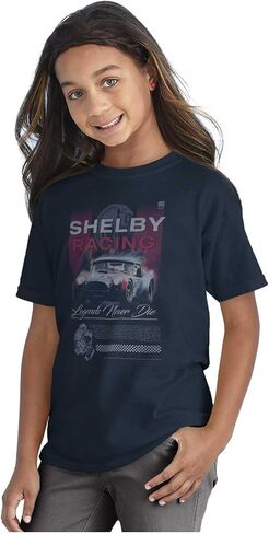 Brisco Brands Shelby Racing Legends Never Die Crewneck T Shirts Boy Girl in Saudi Arabia