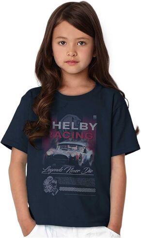 Brisco Brands Shelby Racing Legends Never Die Crewneck T Shirts Boy Girl in Saudi Arabia