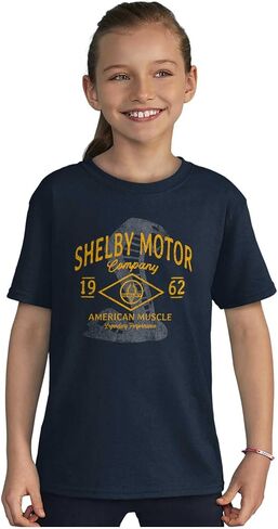 Brisco Brands Shelby Motor Company Muscle Car Crewneck T Shirts Boy Girl in Saudi Arabia