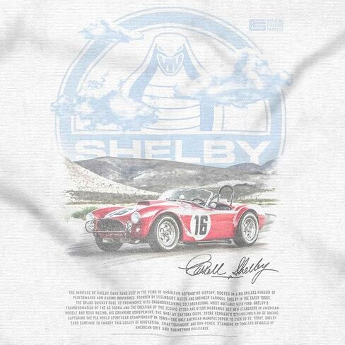 Shelby Cobra Muscle Car History Crewneck T Shirts Boy Girl in Saudi Arabia