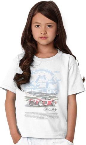 Shelby Cobra Muscle Car History Crewneck T Shirts Boy Girl in Saudi Arabia