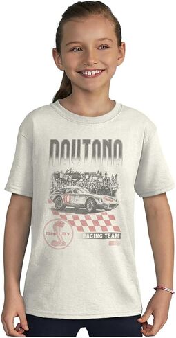 Brisco Brands Shelby Motors Daytona Racing Team Team Crewneck T Shirts Boy Girl in Saudi Arabia
