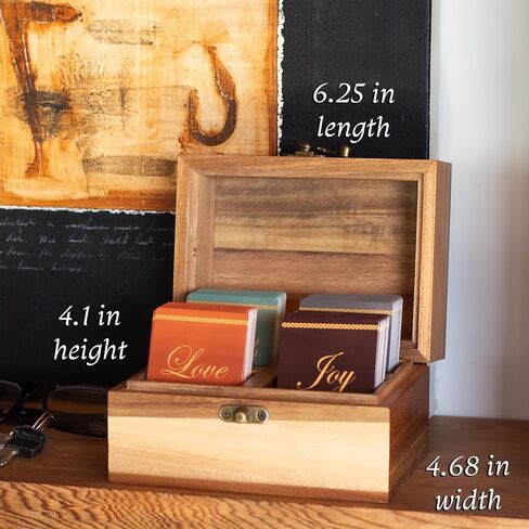 Bible Verse Box- Christian Gifts For Women Men, Religious Faith Gift for Women, Mom Sister Birthday Baptism Retirement Gift, Christian Home Decor, 200 Prayer Scripture Cards in Saudi Arabia