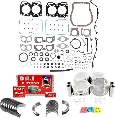 DNJ EK715D Engine Rebuild Kit for 2006-2011 Subaru Forester, Impreza, Legacy 2.5L H4 16V SOHC 2458cc in Saudi Arabia