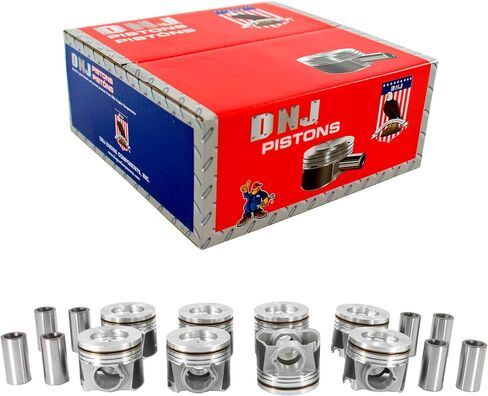 DNJ P4220 Piston Set Standard Size For 08-10 Ford/F-250 Super Duty, F-350 Super Duty, F-450 Super Duty, F-550 Super Duty 6.4L V8 OHV Turbocharged in Saudi Arabia