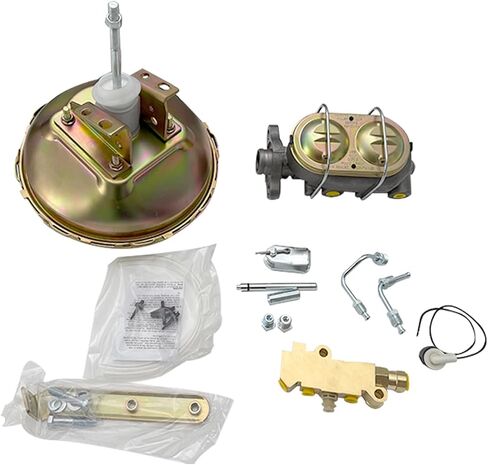 Brake Booster Conversion Kit – Fit for 1967–1969 Chevy Camaro – 11" Delco Style Power Booster with 1-1/8" Bore Master Cylinder – Disc/Disc Setup in Saudi Arabia
