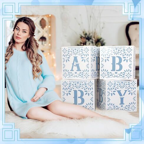 4 PCS Cielito Lindo Dame Shower Party Decorations Mexican Papel Picado Baby Boxes with Letters Fiesta Blocks Cloks Decor in Saudi Arabia