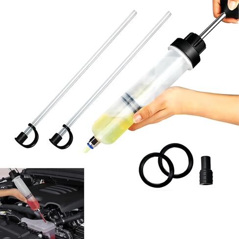 1 PC مضخة استخراج سائل السيارة اليدوي مع خرطوم ، 200cc مضخة زيت فرامل نقل السيارات التوجيهية مع حشية ، إكسسوارات بديلة ، لمعظم السيارات (شفافة) in Saudi Arabia