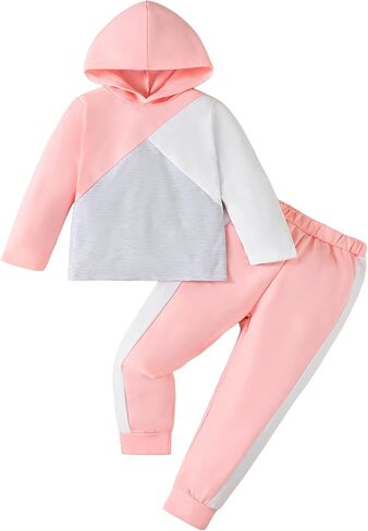 Mioglrie Girls Clothes 4T 5T Fall Winter Girl Outfit Toddler Girl Clothes Size 6 7 8 Sweatshirt Pant Clothing Sets in Saudi Arabia