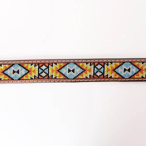 HILASON Western Genuine Leather Belt for Men Women Cowboy Cowgirl Handmade Unisex Full Grain Heavy Duty Tooled Beaded in Saudi Arabia