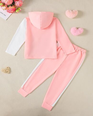 Mioglrie Girls Clothes 4T 5T Fall Winter Girl Outfit Toddler Girl Clothes Size 6 7 8 Sweatshirt Pant Clothing Sets in Saudi Arabia