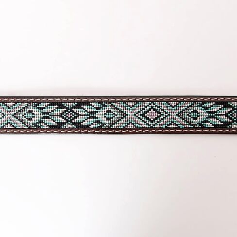 HILASON Western Genuine Leather Belt for Men Women Cowboy Cowgirl Handmade Unisex Full Grain Heavy Duty Tooled Beaded in Saudi Arabia