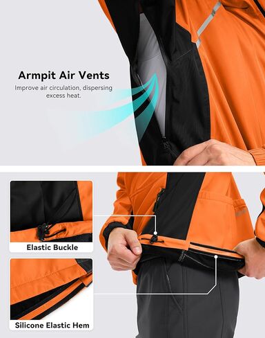 Bikewa Men's Winter Cycling Jackets Thermal Warm Water Resistant Running Bike Softshell Windproof Windbreaker in Kuwait