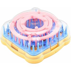 Alimitopia Flower Knitting Loom Kit,DIY Wool Yarn Flower Maker Weaver Tool Set with Needle