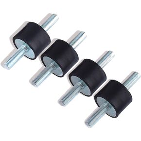 Yosoo 4Pcs M6 Rubber Mounts Shock Absorber Anti Vibration Silentblock Car Boat Bobbins