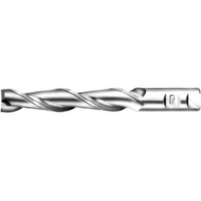 F&D Tool Company 17161-AT908 Two Flute End Mill for Aluminum, Single End, Extra Long, High Speed Steel, 1/4" Mill Diameter, 3/8" Shank Diameter, 1.75" Flute Length, 3.5" Overall Length