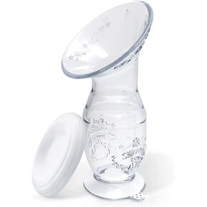 Manual Breast Pump,4oz 100ml Food Grade Silicone,Soft and Comfortable Breast Milk Collection, Nusring Care for Breast Feeding Mom