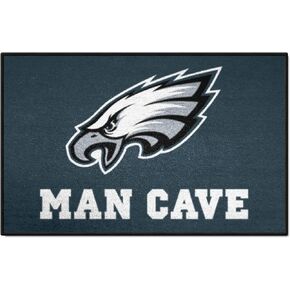 FANMATS 14353 Philadelphia Eagles Man Cave Starter Mat Accent Rug - 19in. x 30in. | Sports Fan Home Decor Rug and Tailgating Mat