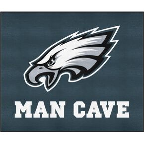FANMATS 14355 Philadelphia Eagles Man Cave Tailgater Rug - 5ft. x 6ft. Sports Fan Area Rug, Home Decor Rug and Tailgating Mat