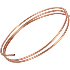patikil 1/12 بوصة معرف 5/32 بوصة od 0.04 بوصة سميكة 99.9٪ أنبوب النحاس، 3.28ft أنابيب التبريد لفائف أنابيب الأنابيب المستديرة غير الملحومة لحرف المجوهرات الصناعية hvac