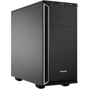 كن هادئاً! حافظة كمبيوتر Pure Base 600 ATX Midi Tower| 2 أجنحة صامتة مثبتة مسبقًا، 2 مروحتين | فضة | BG022 in Kuwait
