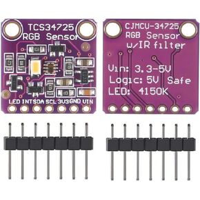 2 Pcs TCS34725 Color Sensor Module Applications Including RGB LED Backlight Control for Arduino