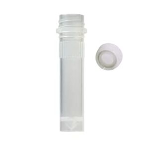2mL Microcentrifuge Tubes with Screw Cap, Polypropylene, Self-Standing (Pack of 500)