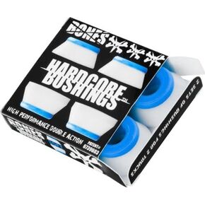 Bones Wheels Hardcore 4Pc Soft White/Blue Bushings