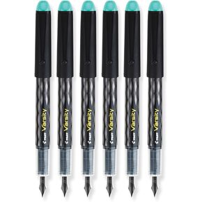 Pilot Varsity Disposable Fountain Pens, Green Ink, 6-PACK (90066)