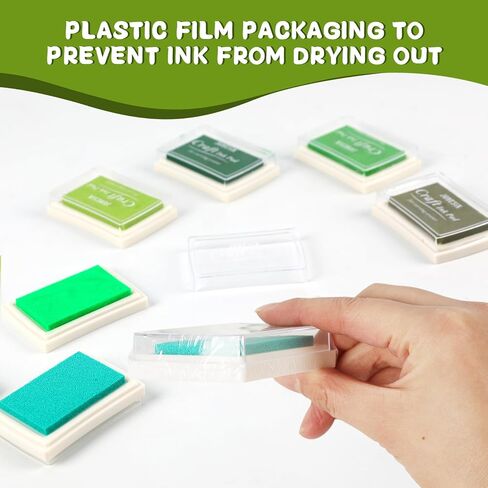5 Different Shades of Blue Ink Pads, Blue Stamp Pad Washable, Blue Ink Pads for Rubber Stamps(Packaged in Plastic to Prevent Ink Evaporation), Pet Safe Ink Pad in Saudi Arabia