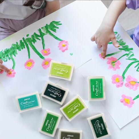 5 Different Shades of Blue Ink Pads, Blue Stamp Pad Washable, Blue Ink Pads for Rubber Stamps(Packaged in Plastic to Prevent Ink Evaporation), Pet Safe Ink Pad in Saudi Arabia
