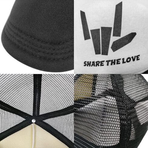 Share The Love Adjustable Boy and Girls Mesh Baseball Caps Kids Truckers Hats in Kuwait
