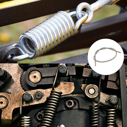 Extension Spring (0.4x4x300mm/0.016"x0.16"x11.81") 2Pcs, Stainless Steel Tension Spring Wire - for Home Repair Construction Machinery in Kuwait