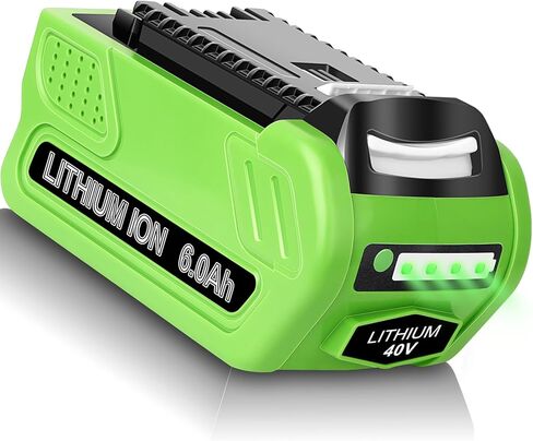بطارية ليثيوم أيون 40 فولت 6.0 أمبير لاستبدال بطارية Greenworks 40 فولت 40 فولت G-MAX 29462 29252 20202 22262 25312 25322 20642 22272 27062 21242 بطارية أداة لاسلكية in Kuwait