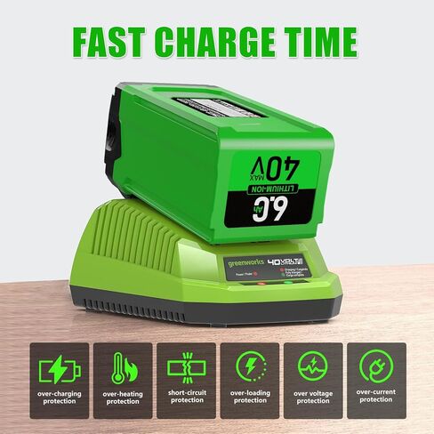 بطارية ليثيوم أيون 40 فولت 6.0 أمبير لاستبدال بطارية Greenworks 40 فولت 40 فولت G-MAX 29462 29252 20202 22262 25312 25322 20642 22272 27062 21242 بطارية أداة لاسلكية in Kuwait