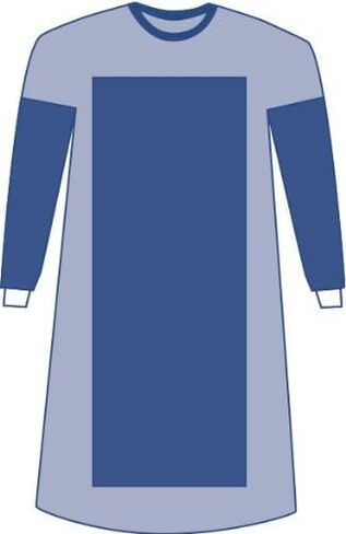 Medline DYNJP2203S Sterile Poly-Reinforced Sirus Surgical Gown, Blue, 2X-Large, Pack of 18 in Saudi Arabia