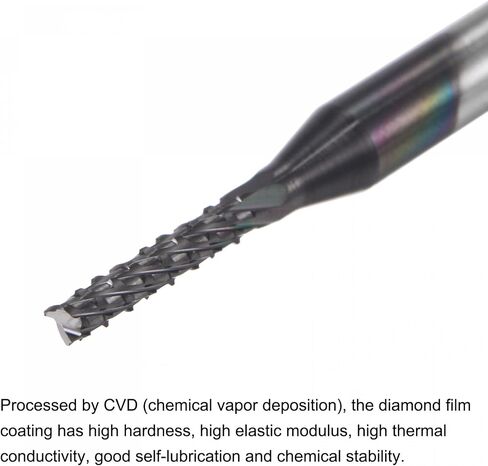 لقم توجيه CNC من Uxcell End Mill، 0.5 مم × 4 مم 1/8 بوصة، قطعة ألماس مطلية بطبقة من الكربيد، قاطعة طحن اليد اليمنى لألياف البلاستيك PCB والخشب 5 قطع in Saudi Arabia
