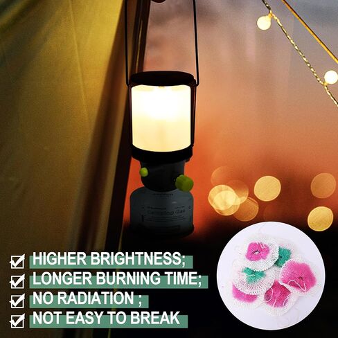 20 قطعة فوانيس البروبان عباءات 2.6 * 2.8 بوصة صغيرة، عباءات فانوس الغاز عباءات مصباح الغاز أغطية الفانوس عباءات ضوء البروبان للفانوس في الهواء الطلق والتخييم والمشي لمسافات طويلة in Kuwait